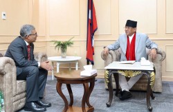 प्रधानमन्त्री दाहालसँग साउदीका राजदूतको भेट